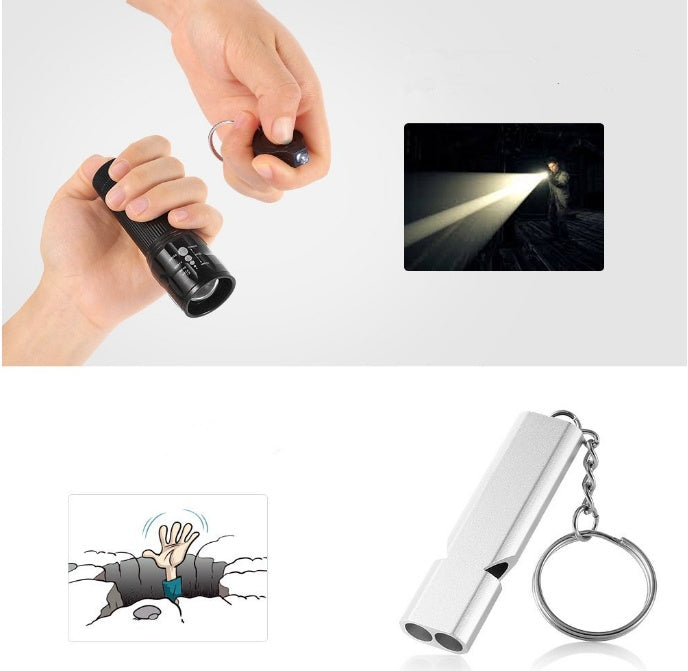 Survival Compass Flashlight First Aid Kit