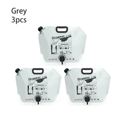 BSWOLF Outdoor Mini Folding Water Bag Camping 8L Large Capacity Portable Water Bag Thickened Soft Food Grade Water Storage Bag