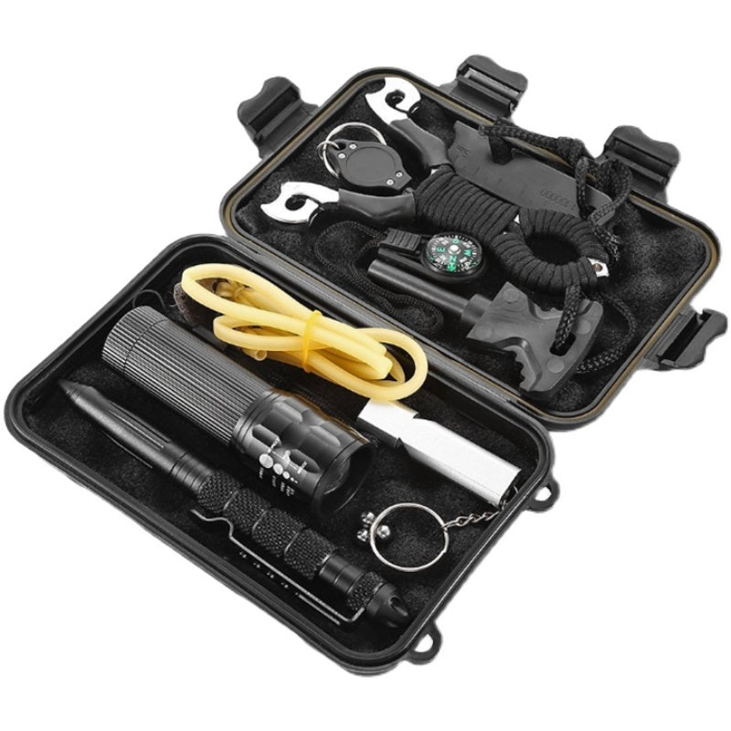 Survival Compass Flashlight First Aid Kit